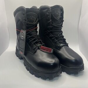 Rocky Men's 8" Waterproof AlphaForce Zipper Composite Toe Public Service Boot 4M